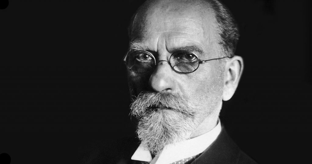 Foto de Husserl. A Fenomenologia.