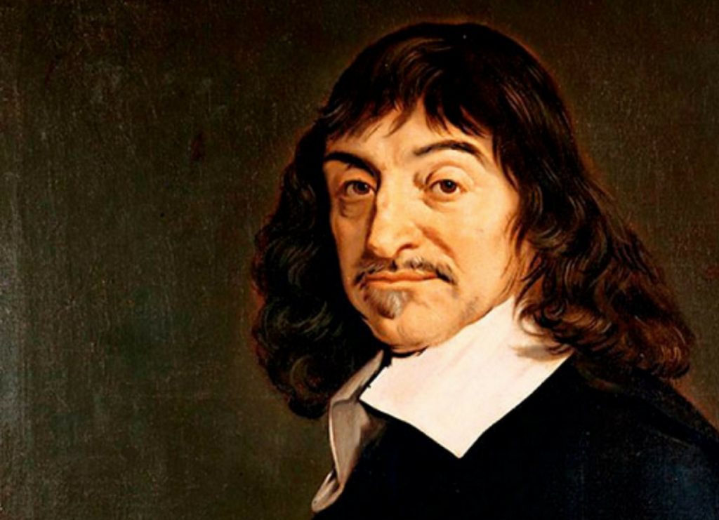 Quadro com imagem de Renê Descartes. O Racionalismo na Modernidade.