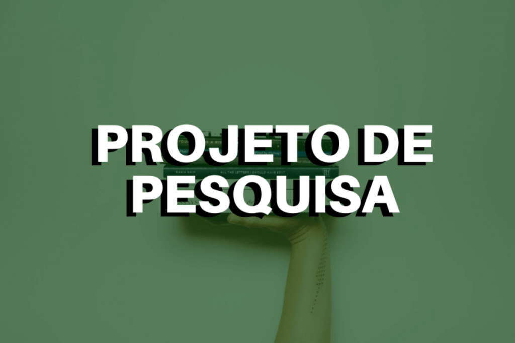 Frase Projeto de Pesquisa. Delimitação, Relevância e Objetivos; Apresentação das Questões de Estudo e dos procedimentos metodológicos; e definição de alguns termos.