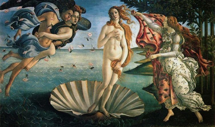 O quadro O nascimento de Vênus, de Sandro Botticelli. O Renascimento e a Retomada do Racionalismo.