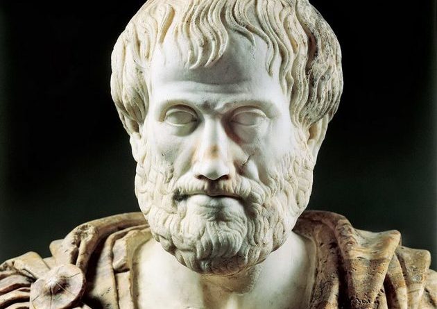 Busto de Aristóteles. A Física e a Astronomia de Aristóteles.